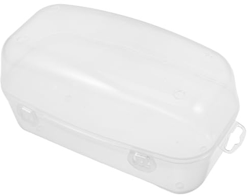 SOPOTUTU Bruchsichere Transparente Maskenhülle aus Pp für Taucherbrillen und Ski Goggles mit Leichter Schneller Zugänglichkeit im Koffer für Poolzubehör bei Sommeratmosphäre