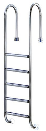 SAXONICA Poolleiter Edelstahl ENG 180 cm I 5-stufig I V2A Leiter