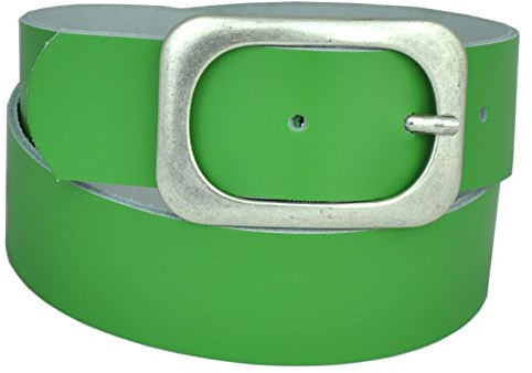 DayneQ 70 Bis 150cm Bundweit Nickel Free Altsilber Schnalle 4cm Breit Echt Leder Guertel
