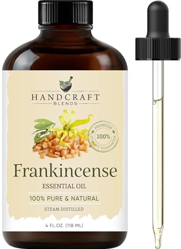 Handcraft Blends Frankincense Essential Oil - Huge 118 ml - 100% Pure and Natural - Premium Grade with Glass Dropper