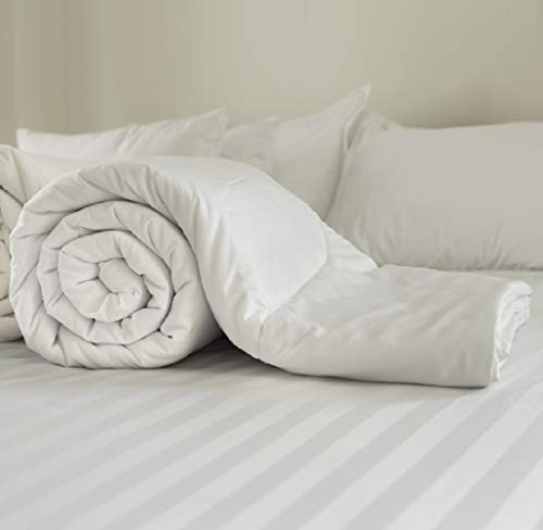 D&P Co DOUBLE 4.5 TOG DUVET Luxury 100% Cotton Cover HOTEL QUALITY DUVET Bound Edge Channel Stitched Anti-Allergy Filling MADE IN THE UK (200 x 200cm)