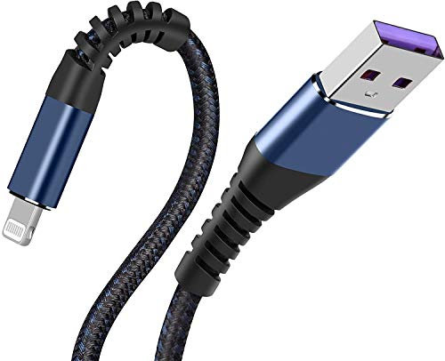 [ Apple Certified 2pack ] iPhone Charger 6ft,Lightning Cable Long 6 Foot Cord, Fast Charging Cables for Apple iPhone 12/11/11Pro/11Max/ X/XS/XR/XS Max/8/7/6/5S/SE/iPad Mini Air (Blue)