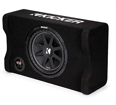 Kicker 48CDF104 Comp 10 Subwoofer in Down Firing Enclosure, 4-Ohm
