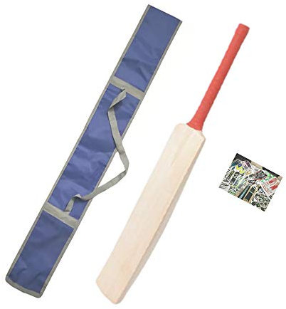 Kalindri Sports Cricketschläger aus Holz, mit Tasche und Aufklebern