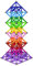 Beicarin Magnetische Bausteine, 150 Stück, Spielzeug, magnetische Lernspielzeuge, magnetische Blöcke, stapelbares Spielzeug-Set für Kinder und Erwachs