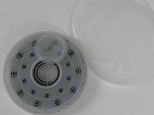 Generisch 3 (13,40€/St.) MHT Universalverdunster mit Zwei gegenläufigen Lochscheiben, Speicherblock,Abstandsring und luftdichtem Deckel. Imker,Imkerei Varroa