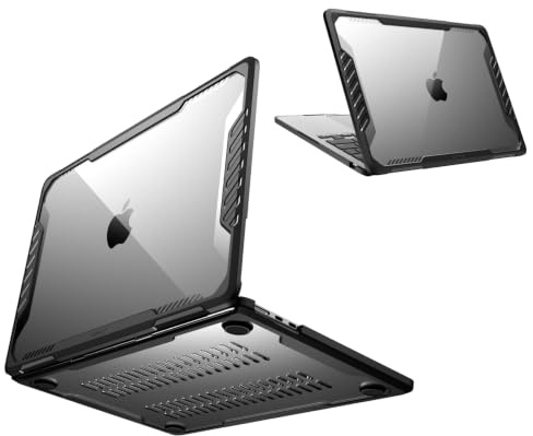 SUPCASE für MacBook Air 13 Zoll Hülle 2025-2022, M4 A3240 / M3 A3113 / M2 A2681 Bumper Case Stoßfest Schutzhülle Protective Hartschale Kratzfest Cover [Unicorn Beetle] für MacBook Air 13.6 (Schwarz) | M5/M4/M3/M2 A3449 A3240 A3113 A2681 Bumper Case Robust Schutzhülle Stoßfest Hartcase Cover für MacBook Air 13.6 2026–2022