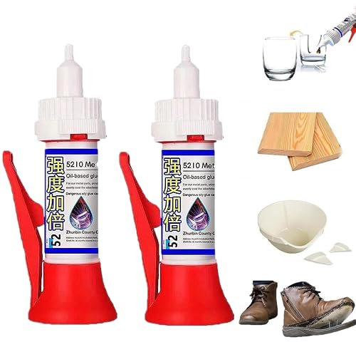 2 Stück leistungsstarker Lot-Multi-Material-Reparaturkleber, Schweißen von hochfestem öligem Kleber, Wasserfester Reparaturkleber für Kunststoff-Keramik-Metall-Glasschuhe