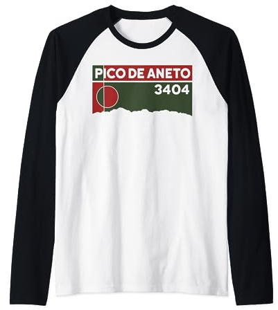 Pico de Aneto Skitour Hike Pirineos Maladeta Senderismo Regalo Camiseta Manga Raglan