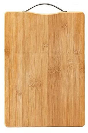 SHOUKAII ,Schneidebrett Küche Hackblöcke Holz Lebensmittelplatte Holz Pizza Sushi Brot Schneidebrett Rechteckig for Aufhängen Schneidebrett Küchengeräte Tablett(Oversized)