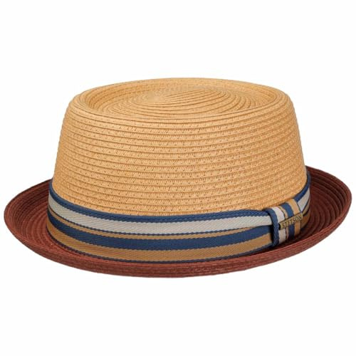 Stetson Licano Pork Pie Strohhut UV-Schutz 40 Damen und Herren Frühling Sommer