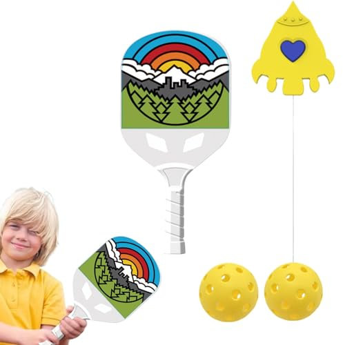 Vgvgaj Tennistraining, Solo-Tennistrainer - Verstellbare Tennis-Übungshilfen | Rebound-Trainer, Ball-Rebounder, Solo-Trainingsgerät, Tennis-Trainingsgerät für Kinder und Erwachsene