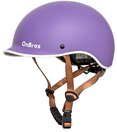 OnBros Bike Helmet for Men and Women, Adjustable Lightweight Cycling Helmet for Commuter, Scooter and Skateboard Urban Bicycle Helmet Size 56-61CM