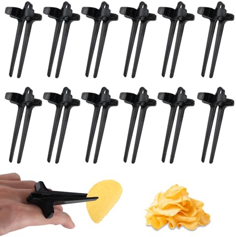 12 Piezas Gamer Finger Sticks, Dispensador de Snacks Palillos para Dedos Palillos para Jugadores Gamer Plastic Snack Food Artilugios para Juegos