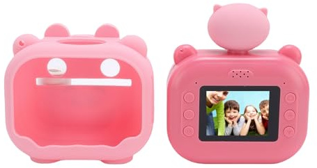 Appareil Photo Numérique HD 48 MP à Thermique sans Encre, Objectif Rotatif, Idéal pour Les Voyages