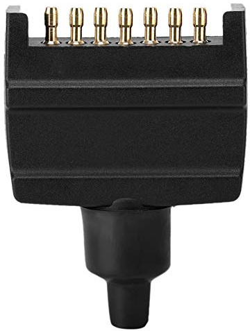 Enchufe de Remolque Macho Plano de 7 Pines Estándar Australiano Adaptador Conector para Caravana Camión RV y Conexión para Luces Traseras e Intermitentes Fácil Instalación