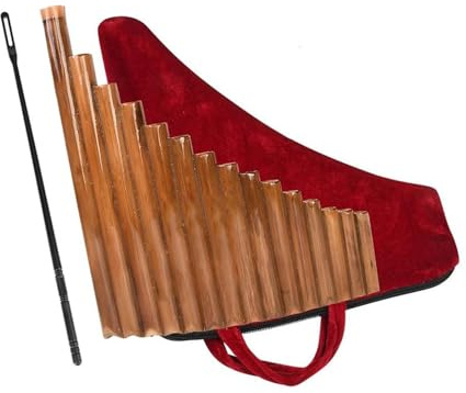 Panflöte Für Erwachsene Panflöte 15 Pfeifen Stimmbar Bambus Traditionelles Holzblasinstrument Inklusive Zubehör