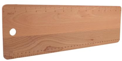 Tavola di Trasferimento per Baguette in Legno con Scala 15 Pollici | Superficie Liscia e Leggera, Misurazione Precisa, per Panificazione Domestica e Professionale, Maneggevole
