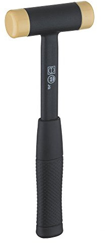 Ruthe 3004054119 Massette sans rebond 40mm avec manche en Plastique, Multicolore