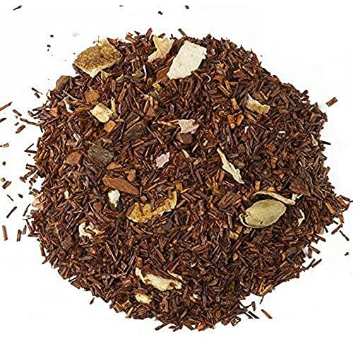 Aroma de Té - Infusión Rooibos Fantasía de Otoño - Formato de 50 g - Propiedades Estimulantes y Energizantes - Contiene Canela, Naranja, Jengibre, Pétalos de Rosa, Clavo, Pimienta Negra y Cardamomo