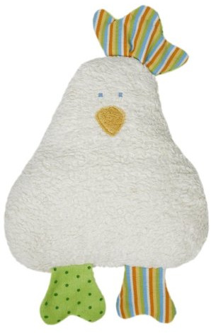Efie Dinkel-Wärmekissen Huhn – 100% Bio-Baumwollplüsch (kbA), herausnehmbares Dinkelkorn-Inlett, handgefertigt in Deutschland – nachhaltiges Kuschel- & Wohlfühlkissen