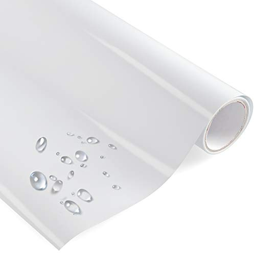 Küchenfolie Hochglanz Weiß, Möbelfolie, Klebefolie für Möbel, Türen selbstklebende Folie Küche, Meterware (5 Meter x 0.63 Meter)