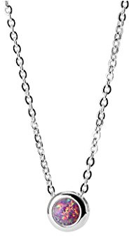 Tapsi´s Coolbodyart® Damen Hals Kette Edelstahl 50 cm Opal PInk