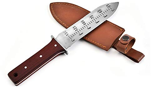 Hori - Cuchillo de jardín de acero inoxidable para jardinería, rosso