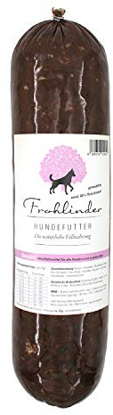 Frohlinder Hundewurst SENSITIV | Vollnahrung für Sensible und allergische Hunde ab dem Welpenalter | Eigenherstellung aus Deutschen Produkten | 100% natürliche Zutaten ohne Zusatzstoffe