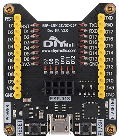 Wishiot ESP8266 Brennvorrichtung, Entwicklungsplatine, Micro-USB-Anschluss, Onboard CP2102, Chip-Unterstützung ESP-01S, ESP-07, ESP-07S, ESP-12E, ESP-12F, ESP-12S, ESP-C2, Easy Programer