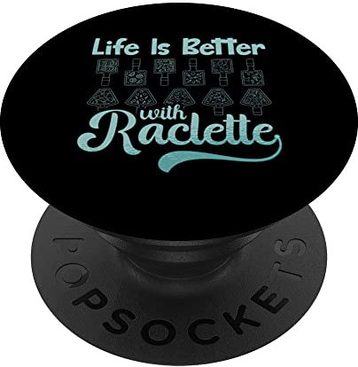Raclette Cheese Grill Machine Dinner Fondue Recipes PopSockets Swappable PopGrip
