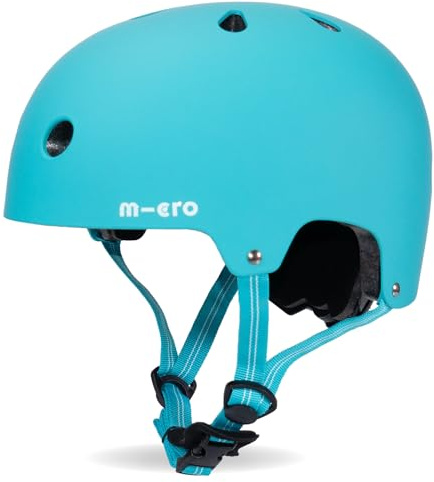 Micro Scooter | Bike/Scooter Deluxe Kids Helmet | Kids Bike Accessories | LED Rear Light | Protective Chin Strap | Inner Padding | Adjustable Strap & Sizing Wheel