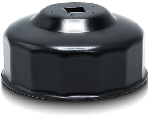 CCLIFE 76 mm Ölfilterschlüssel 3/8'' Ölfilterkappen ÖlFilter Werkzeug Auto 14-kant