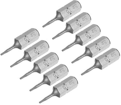 sourcing map 10 Stück Torx-Bits 1/4-Zoll Sechskantschaft S2 Legierter Stahl | Magnetischer Schraubendreher, T5 Schraubendreher-Bit, 25mm Länge