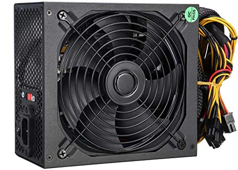 KLVN 120 0W PC PC Alimentation de l'alimentation 140mm Calme LED Ventilateur 24 Broches PCI PSU SATA 6 Pin 4pin ATX 12V Alimentation Informatique