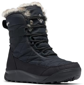 Columbia Minx Shorty, Stivali da neve Donna, Black/Titanium II Minx Shorty 4, 40.5 EU