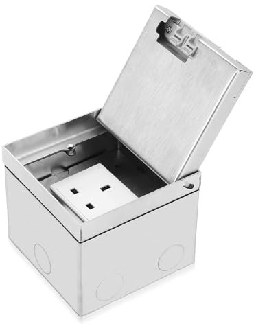 Concealed Socket, Embedded Socket Box, Recessed USB Sockets, Desktop Floor Power Socket Hidden Plug Socket Waterproof Electrical Outlet Box for Conference Room Countertop AC250V