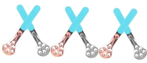 NIYANGLE 6 Pz raschietto per lingua a goccia strumenti per raschiare la lingua raschietto per lingua per l'igiene orale spatola in silicone strumento per raschiare la lingua pulisci lingua