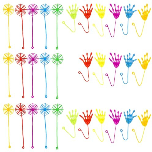 CQXSYTBN 30 Pezzi Colorato Sticky Hands Erwachsenen-Interaktionsaccessoire di mani adesive, mani autoadesive, mani adesive colorate, Geschenk für Erwachsenen-Teambuilding