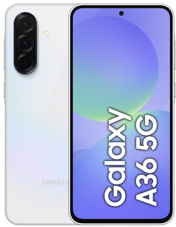 SAMSUNG A366 GALAXY A36 (6.7'' - 6/128GB) WHITE - [Versione Tedesca, Spagnola, Francese, UK, Belga, Olandese, Danese, Finlandese, Norvegese, Svedese]