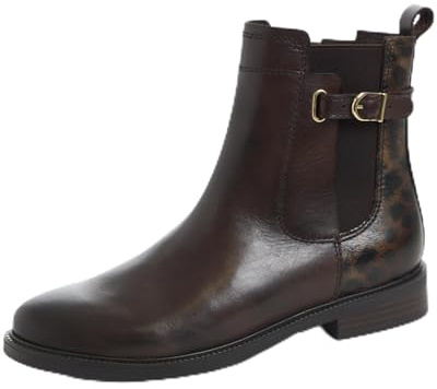 Marco Tozzi dam 2–25311–45 Chelsea stövlar, mocka/leo, 39 EU, mocca leo, 39 EU