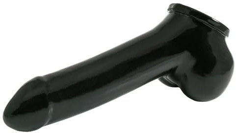 Toylie Latex Penishülle L - 14,5cm Schaftlänge, Penis Sleeve, Schwarz, Made in Germany