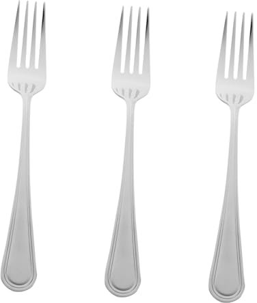 Cabilock 3pcs Stainless Steel Dessert Fork Set Small Multi-Function Cake and Fruit Forks Wear-Resistant Household Accessories for Parties and Baking