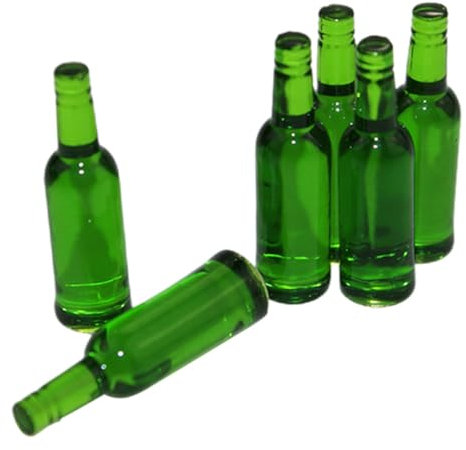 Toyvian 6stücke Teiliges Miniatur Bierflaschen Modelle Für Puppenhäuser Deko Accessoires Für Mini-häuser Für Fotografie Und Kreative Szenen