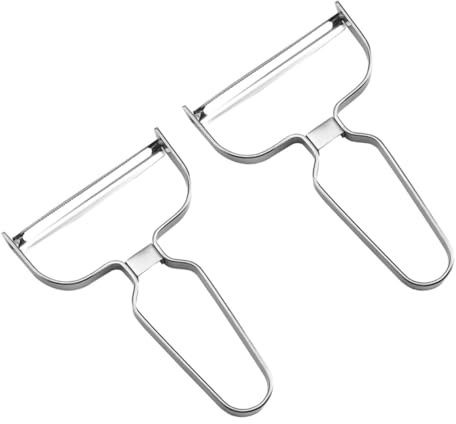 AUTSUPPL 2piezas Peladores De Inoxidable Multifuncionales Para Patatas Verduras y Frutas Diseño Compacto y Ligero Para Camping y Cocina