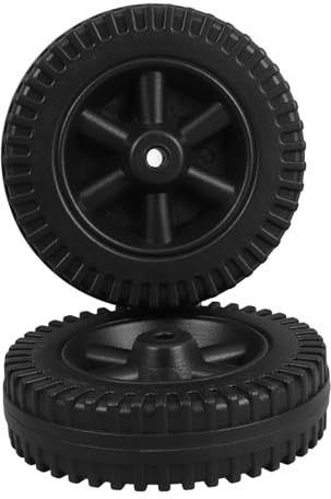 Tofficu 2pcs BBQ Grill Wheels Heavy Duty Wheels Replacement for Gas Grills Accessories
