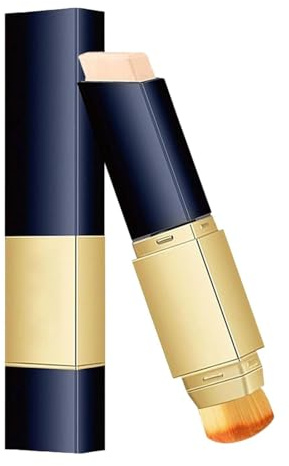 2 In1 Mehrzweck Feuchtigkeits Foundation Stick with Brush, Double-Head Color-changing, Effektiv Bedecken Dunkle Ringe, Moisturizing, Long Lasting Makeup Full Coverage Foundation Stick (Natürlich)