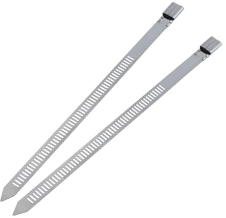 Stainless Steel Cable Ties 10mm Solar Step Buckle Cable Management 200mm/300mm/400mm/500mm Lengths 304(10x450mm)