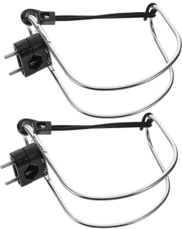 STOBAZA 2piezas Soporte De Aro Salvavidas Marino De Acero Inoxidable para Barcos Yates y Uso Cubierta Soporte Seguro para Colgar Aro Salvavidas