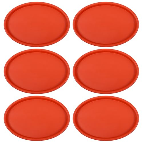 Toyvian 10 Stück Ovale Pflanzuntersetzer Kunststoff Blumentopfhalter Terrasse Garten 27,4x18,7x1,5cm Dicke Wasserauffangschalen Robust und Formstabil